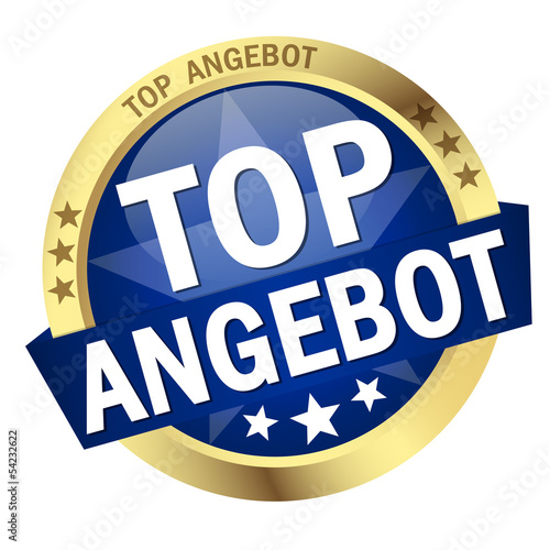 Button mit Banner " TOP ANGEBOT "