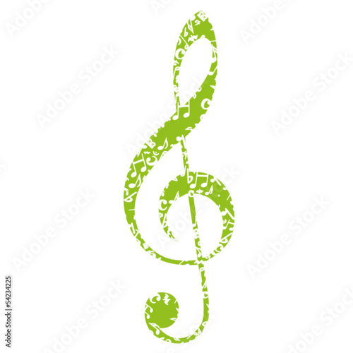 Musik Noten Notenschlüssel