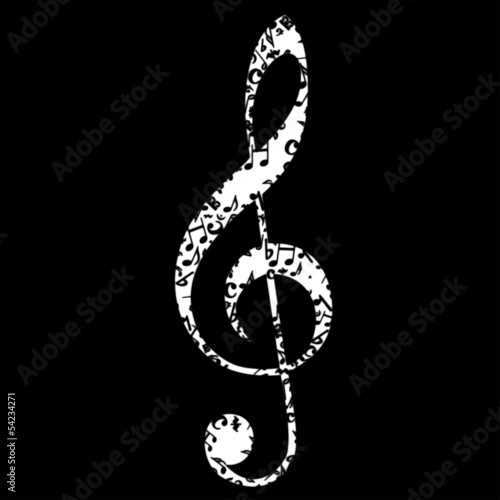 Musik Noten Notenschlüssel