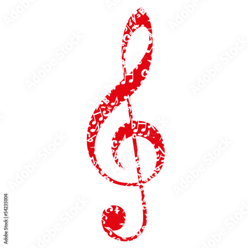 Musik Noten Notenschlüssel