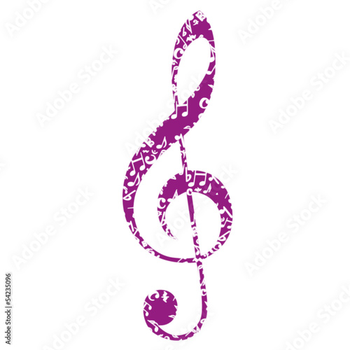 Musik Noten Notenschlüssel