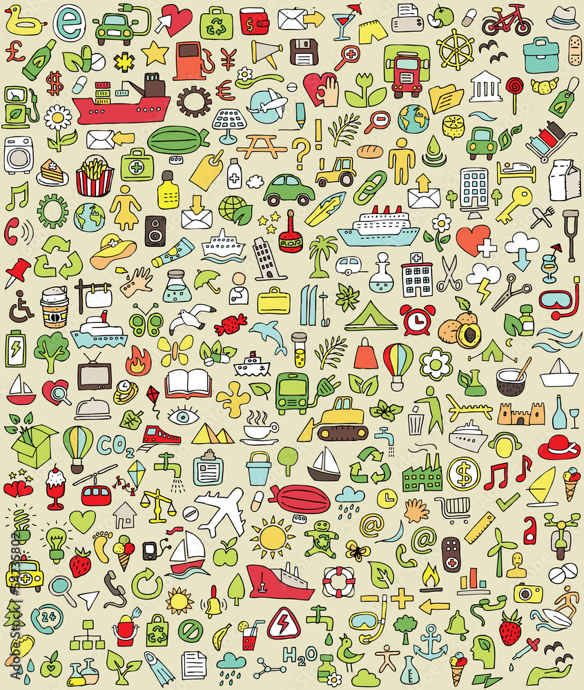 XXL Doodle Icons Set No.2 XXL Doodle Icons Set No.2