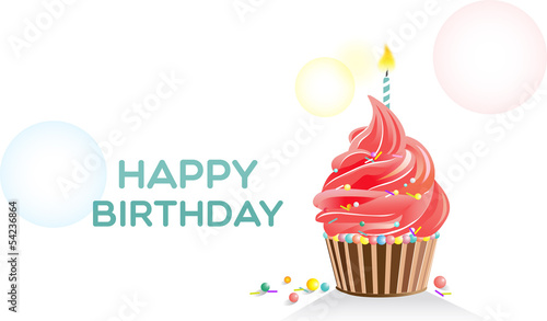 Birthday cupcake