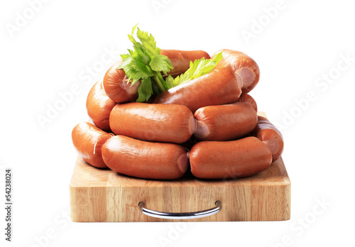 Pile of sausages photo