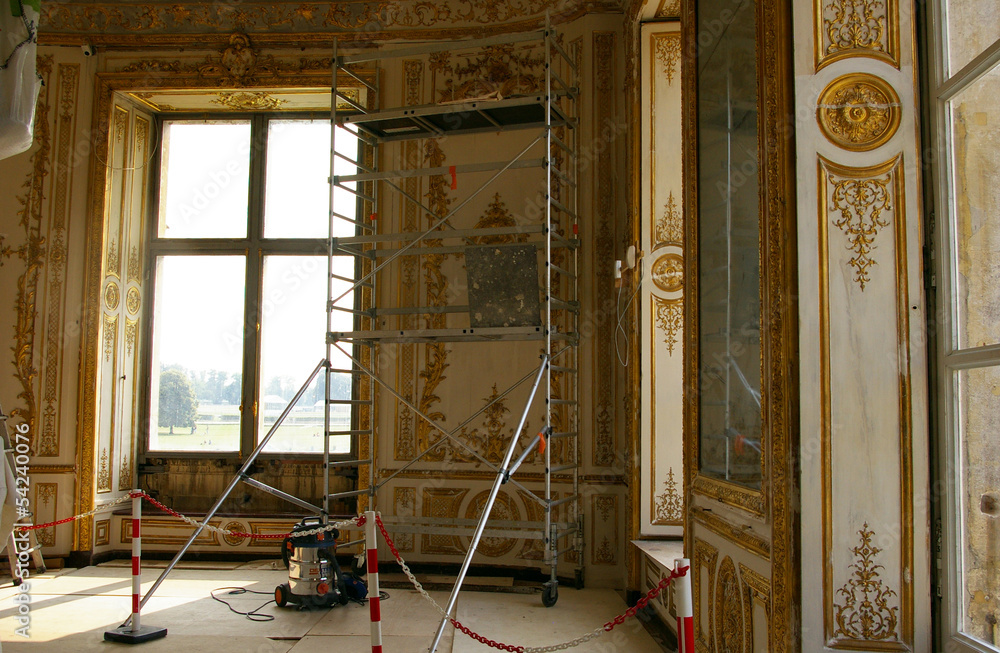 Φωτογραφία Travaux de rénovation au château.