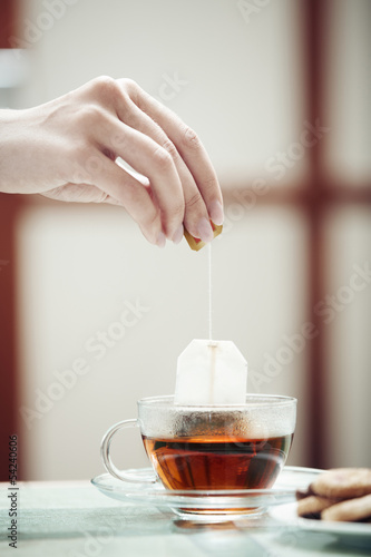 Tablou pe pânză Tea preparation