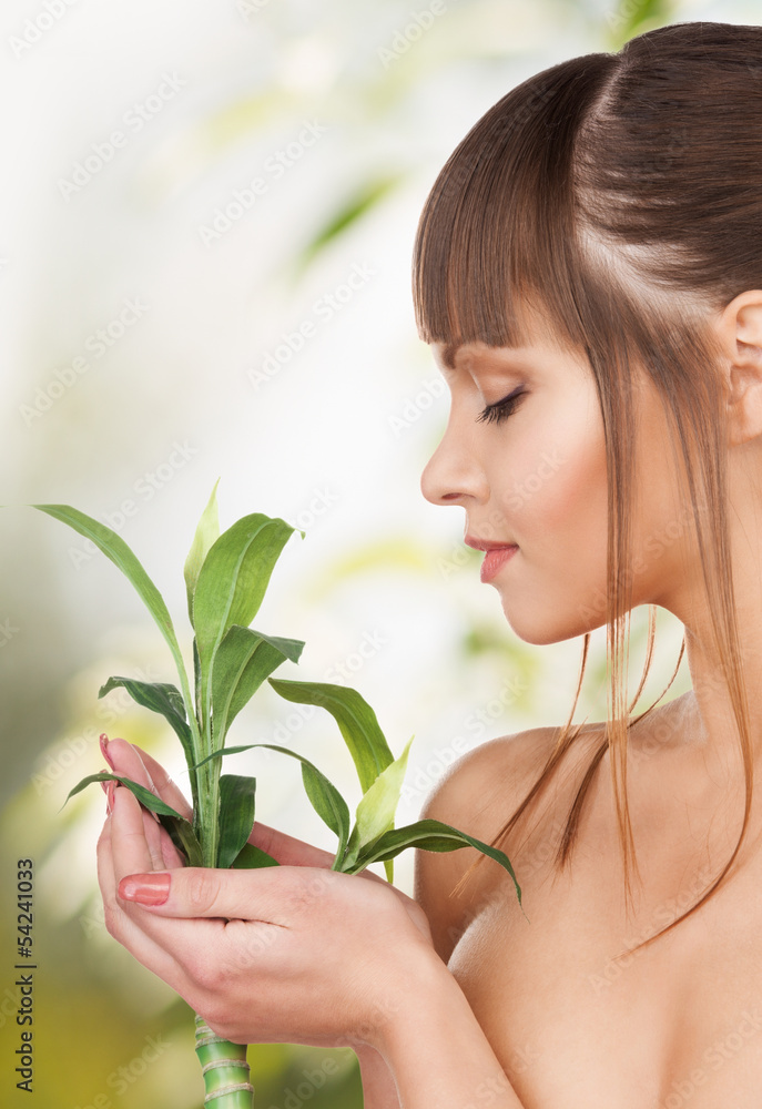 beautiful woman on nature beautiful woman on nature