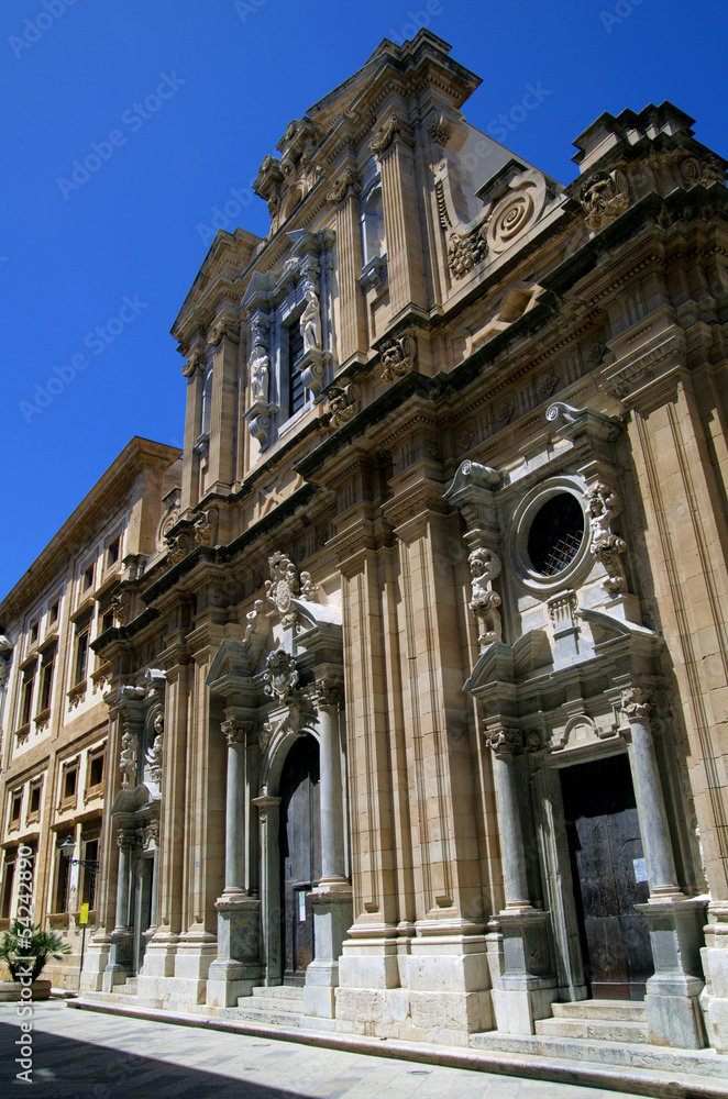 Fototapeta premium Trapani church,Italy