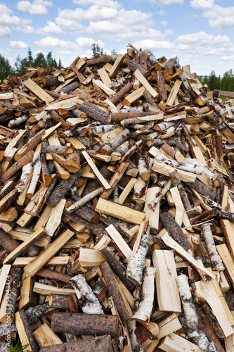 Brennholzstapel