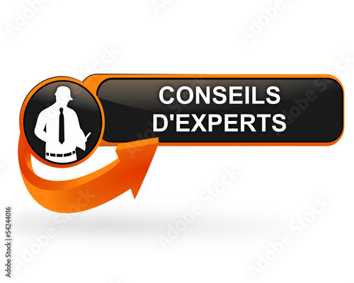 conseils d'experts sur bouton web design orange