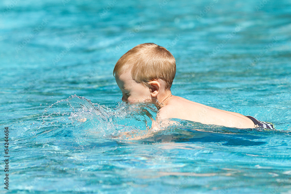 Three year old boy swim and dive Three year old boy swim and dive