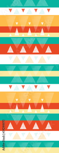 Vector abstract vibrant ikat stripes vertical seamless pattern