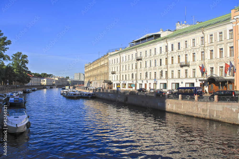 blue river in St. Petersburg