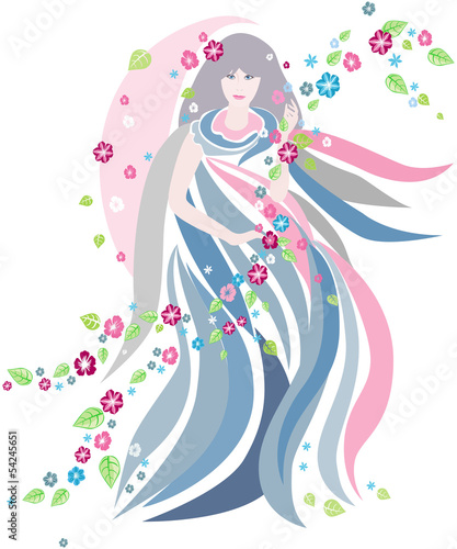 The woman of Spring season