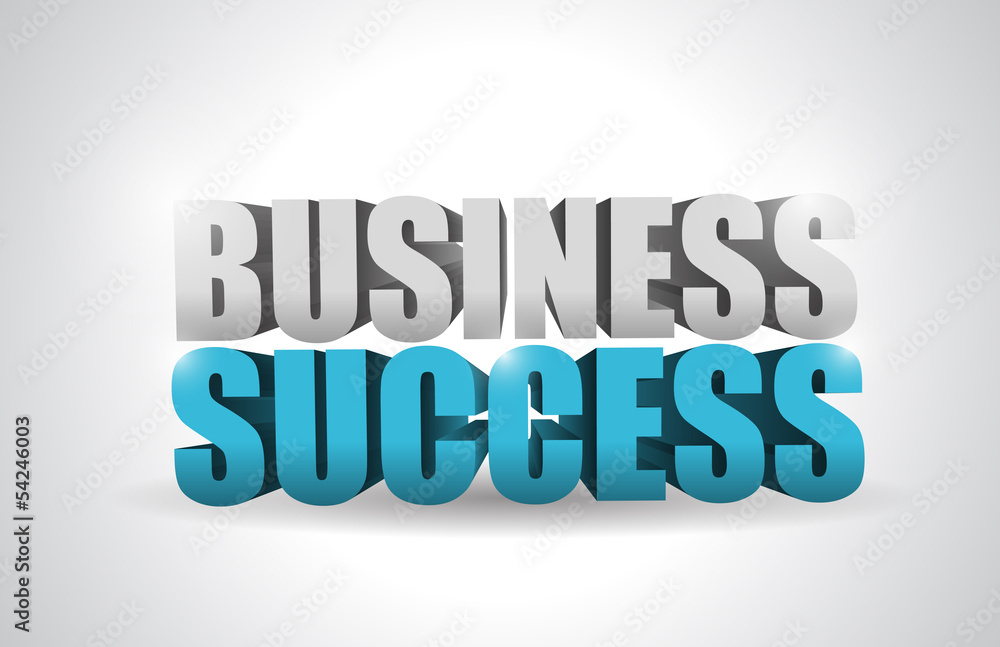 business success text illustration design business success text illustration design