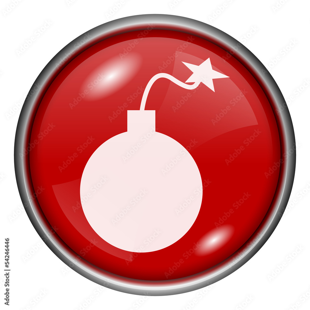 Red round glossy icon Red round glossy icon