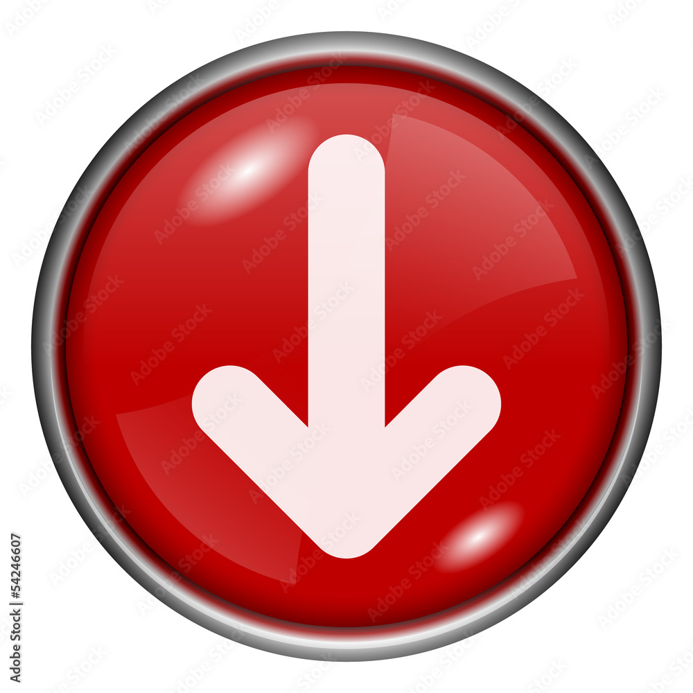 Red round glossy icon Red round glossy icon