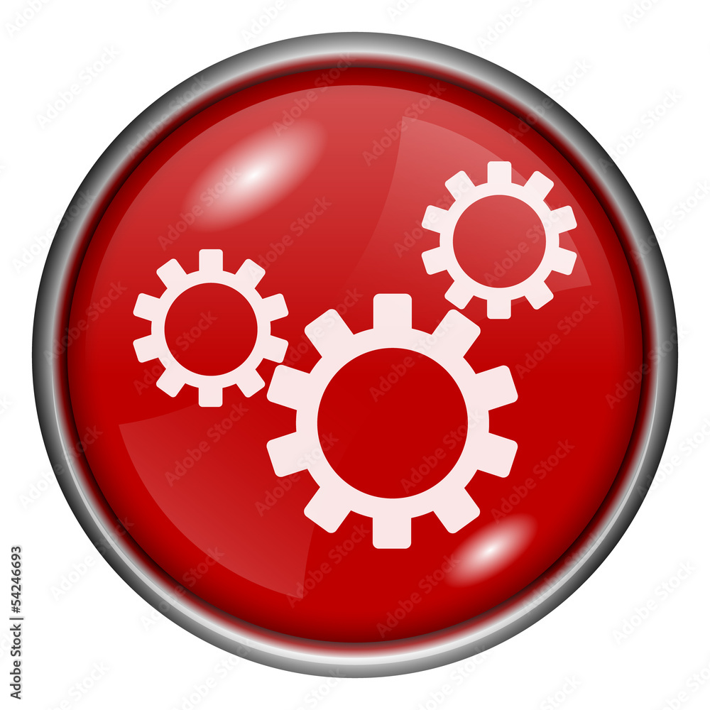 Red round glossy icon Red round glossy icon
