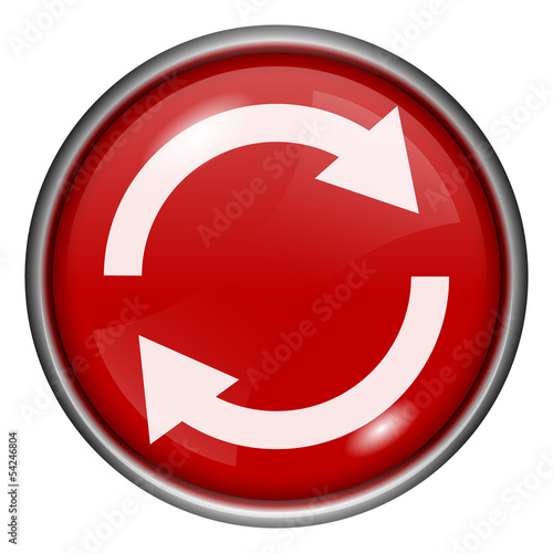 Free Download Red round glossy icon - GFXLoad