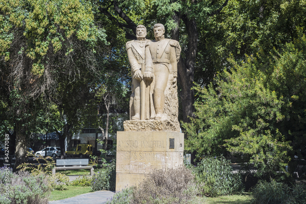 Fototapeta premium Chile Square in Mendoza, Argentina.