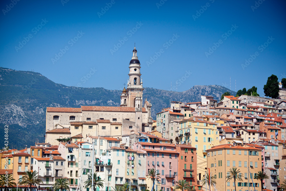 View of old town, Menton