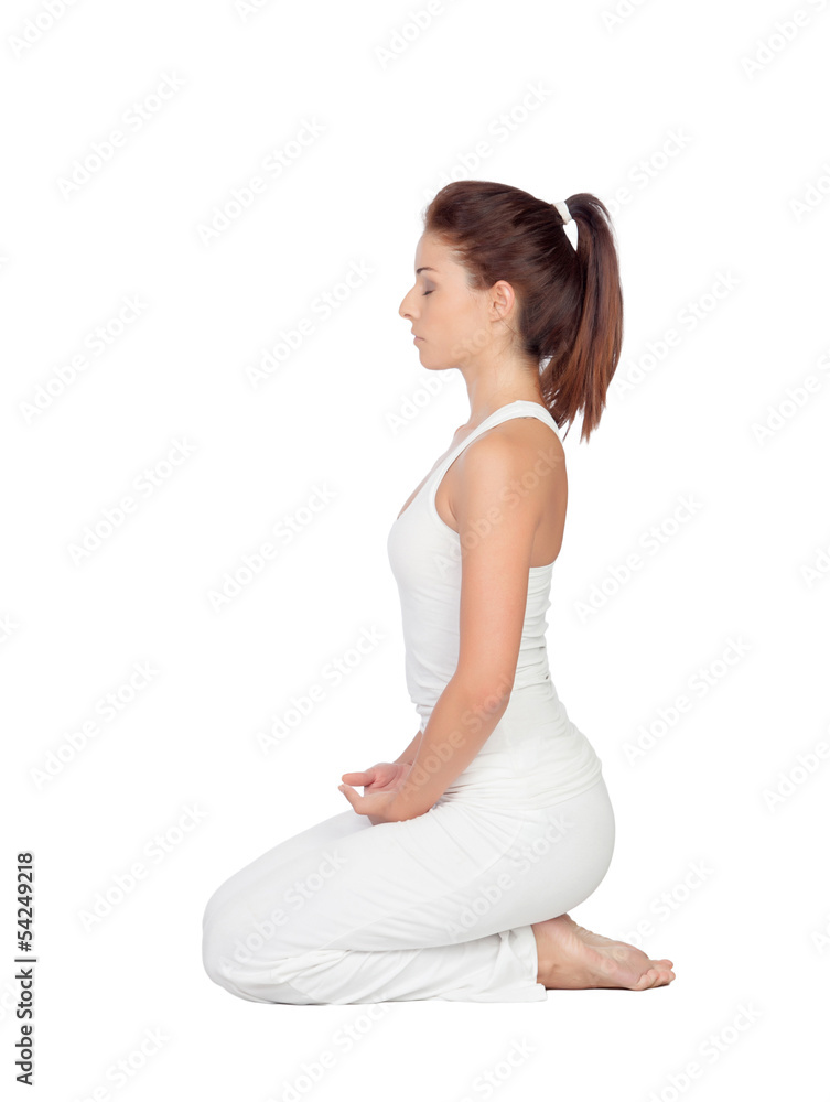 Beautiful woman doing yoga Beautiful woman doing yoga