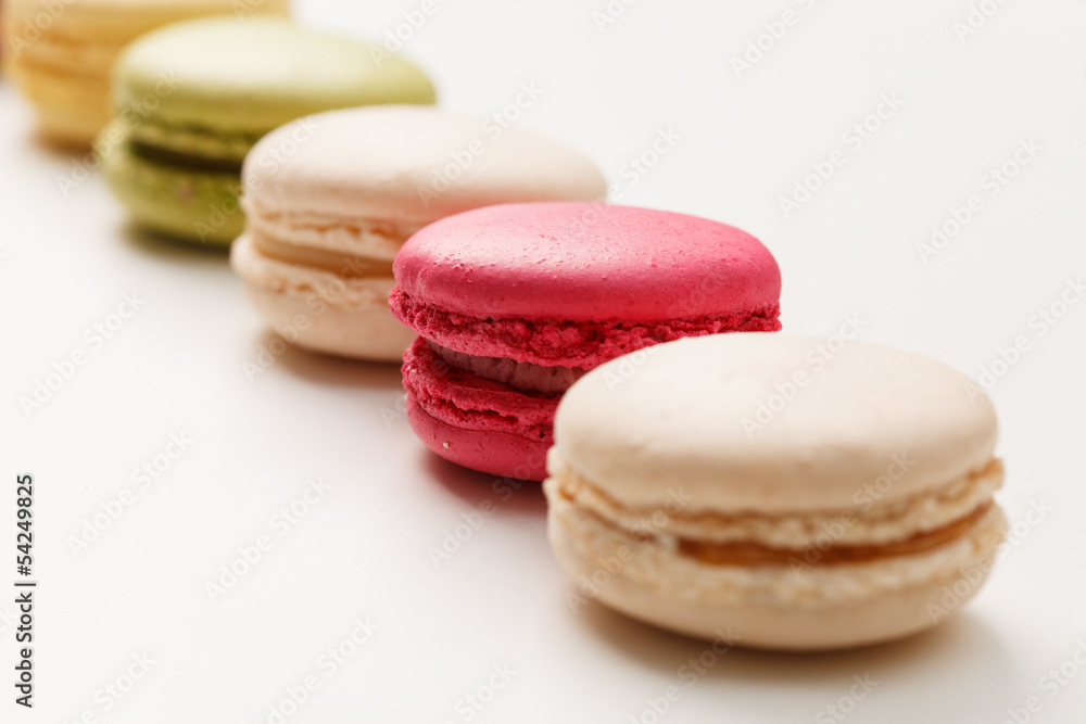 Fototapeta premium Tasty colorful macaroon