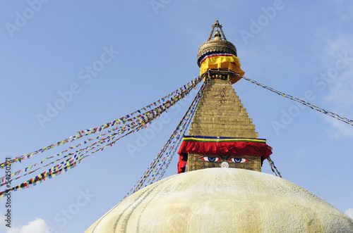 Wisdom eyes, Bodhnath, Nepal