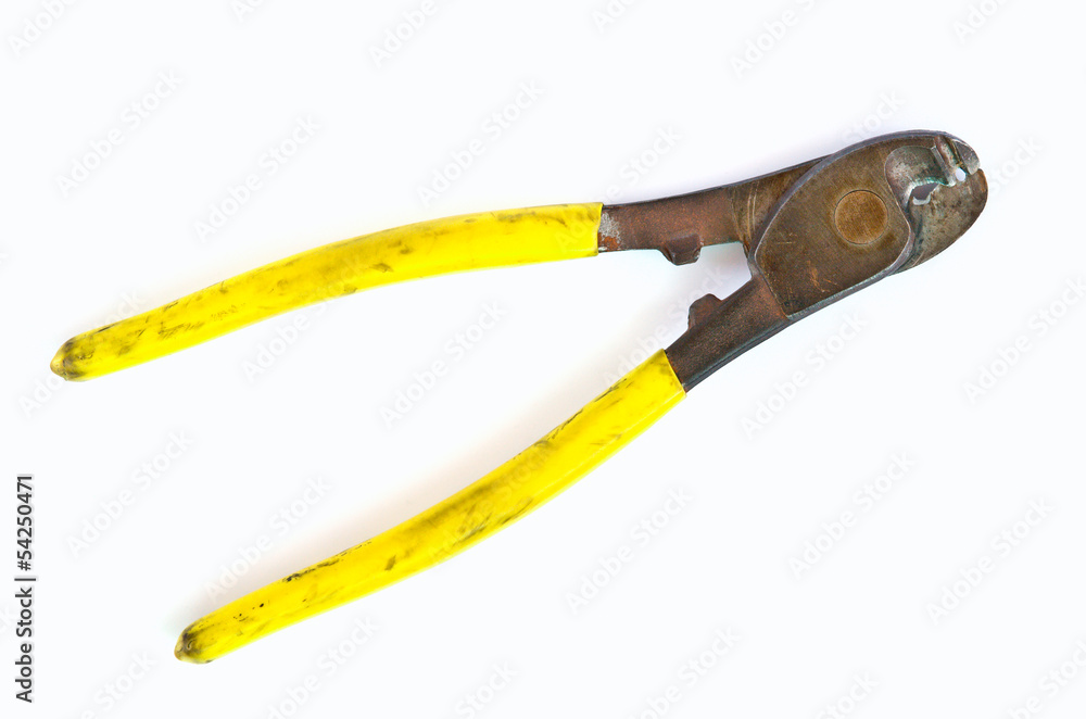 Obraz premium old Pliers on white background