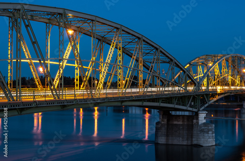 Bridge connecting two countries, Slovakia and Hungaria © kaycco