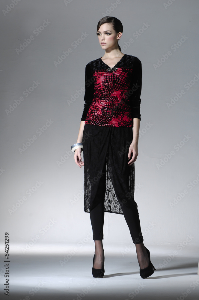 A portrait of full body young woman posing A portrait of full body young woman posing