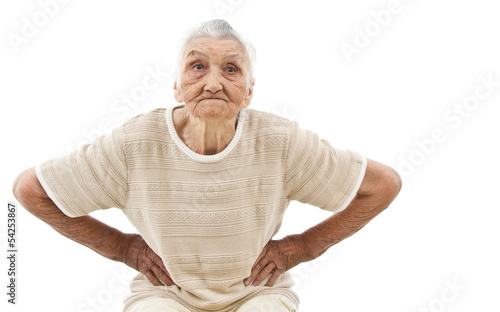 Fotografia furious old lady