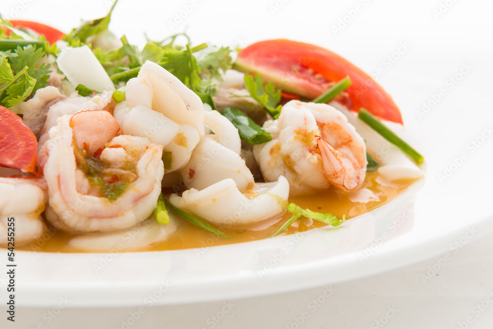 Thai spicy seafood salad Thai spicy seafood salad