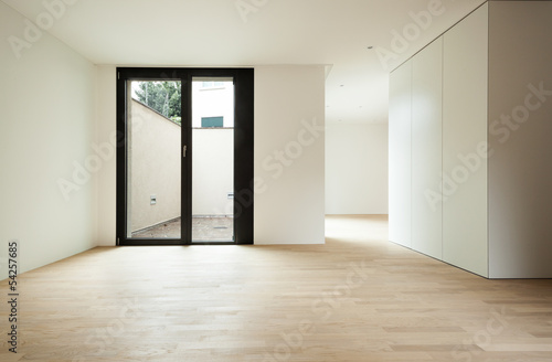 interior new house, veranda view from the hall