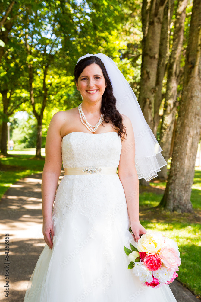 Beautiful Bride Portraits Outdoors