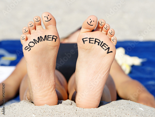 Sommerferien am Strand