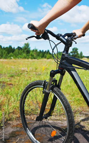 bike ride over rough terrain