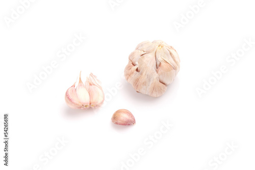 Garlic isolated in white background