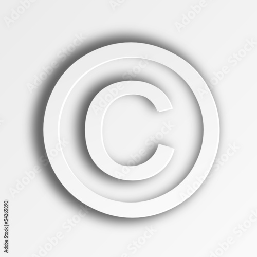 Copyright, weiß
