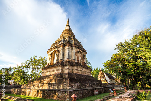 Pagoda wat jed-yod chiangmai Thailand