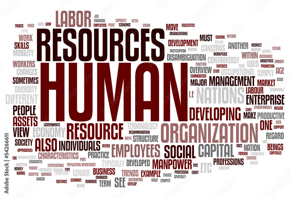 Obraz premium Human Resources and Manpower
