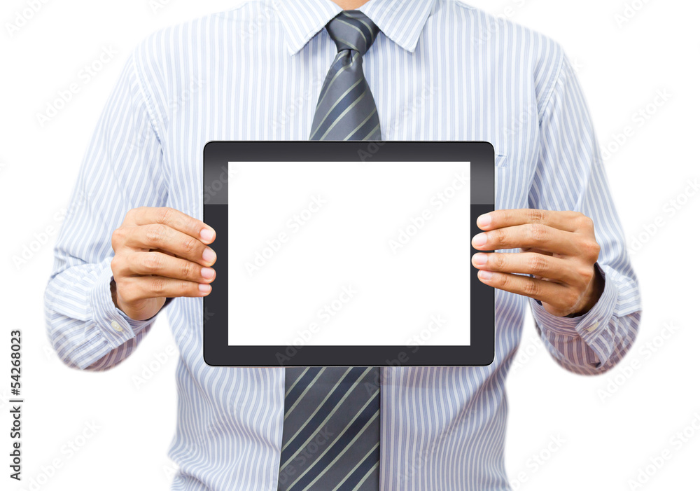 hands holding a tablet touch computer gadget hands holding a tablet touch computer gadget