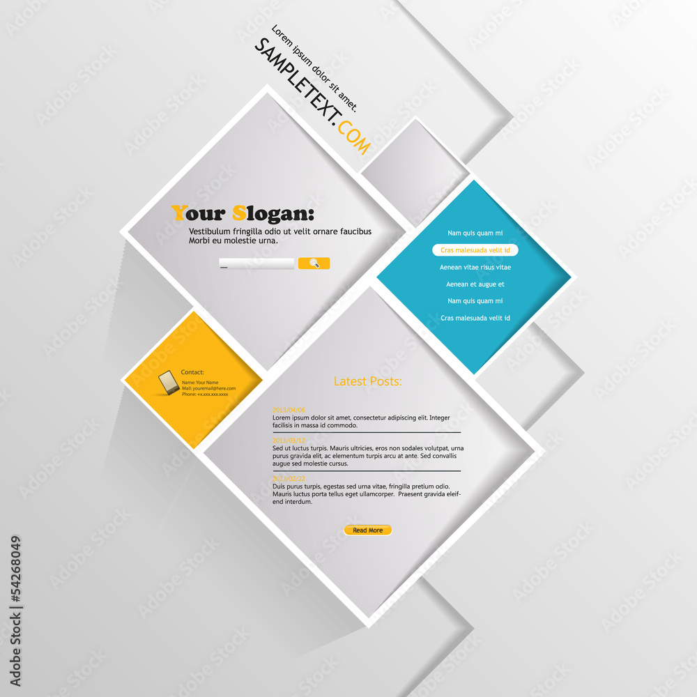 Abstract minimalistic website design Abstract minimalistic website design