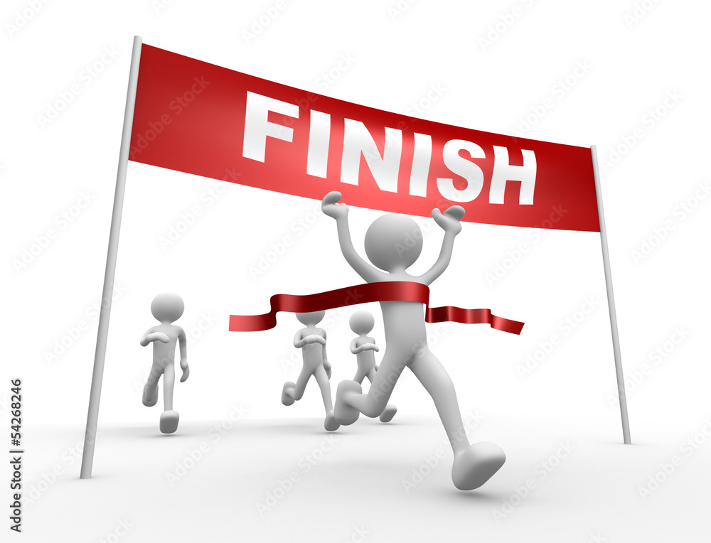 Finish line Stock Illustration Adobe Stock