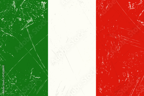 Grunge Länder Flagge - Italien