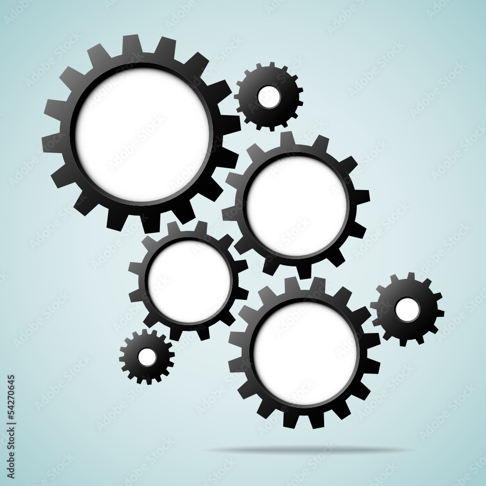 Abstract Background Black Gears Abstract Background Black Gears