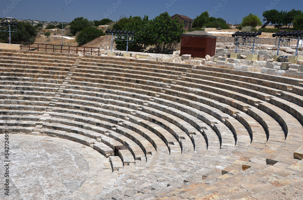 Kourion's Greco-Roman theatre. Cyprus