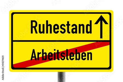 ab in den Ruhestand
