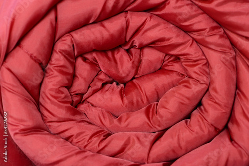 sleeping bag wrapped red texture