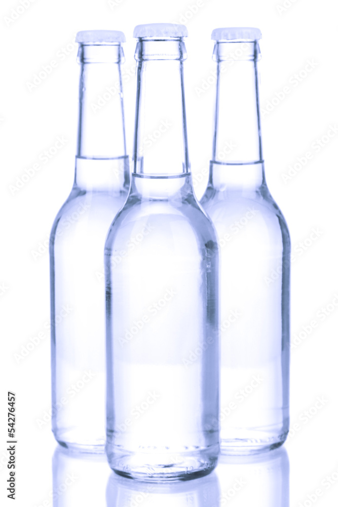 Water bottles isolated on white Water bottles isolated on white